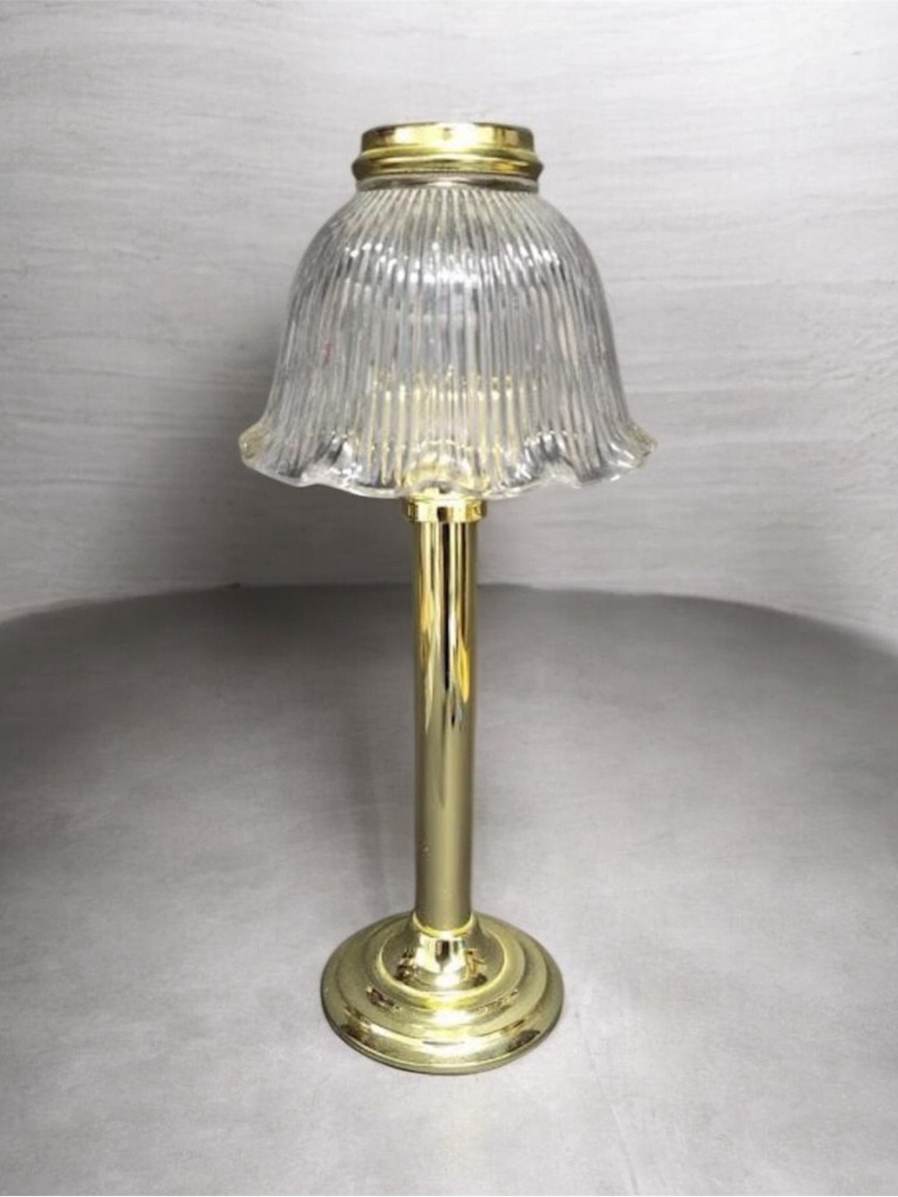 Vintage Partylite Brass Gaslight Library Desk Candle Holder